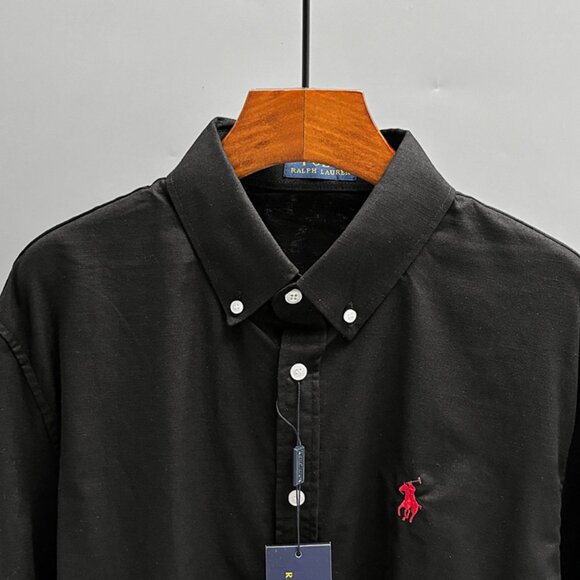 Ralph Lauren Black Polo Long-Sleeve Shirt - Picture 2 of 8